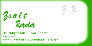 zsolt rada business card